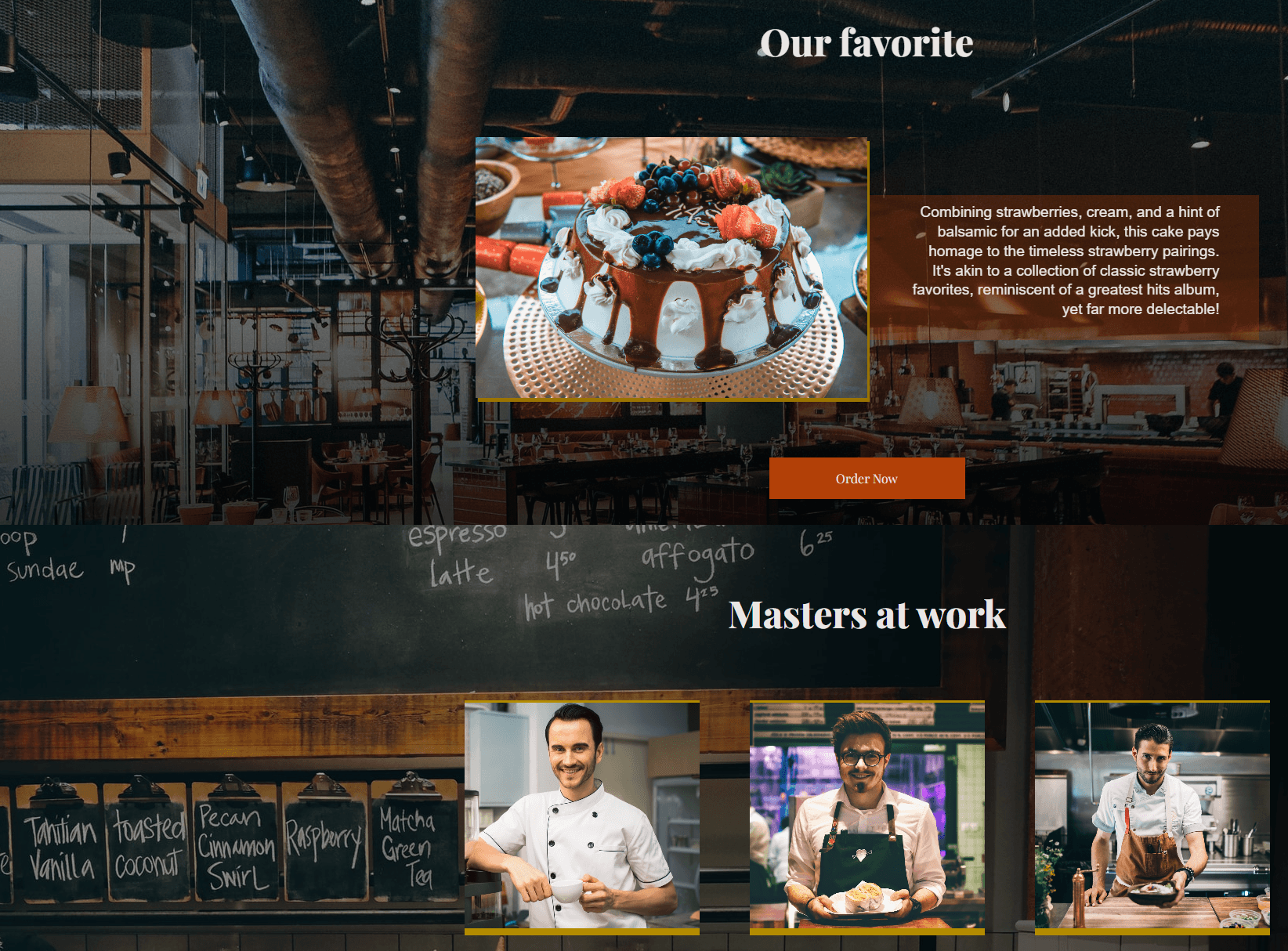 Screenshot of Sweetmeats 🍪 project showing the user interface and design